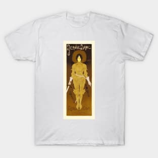 Astre Cola as Jeanne D' Arc Theatre Advertisement Wall Art 1896 by Georges de Feure T-Shirt